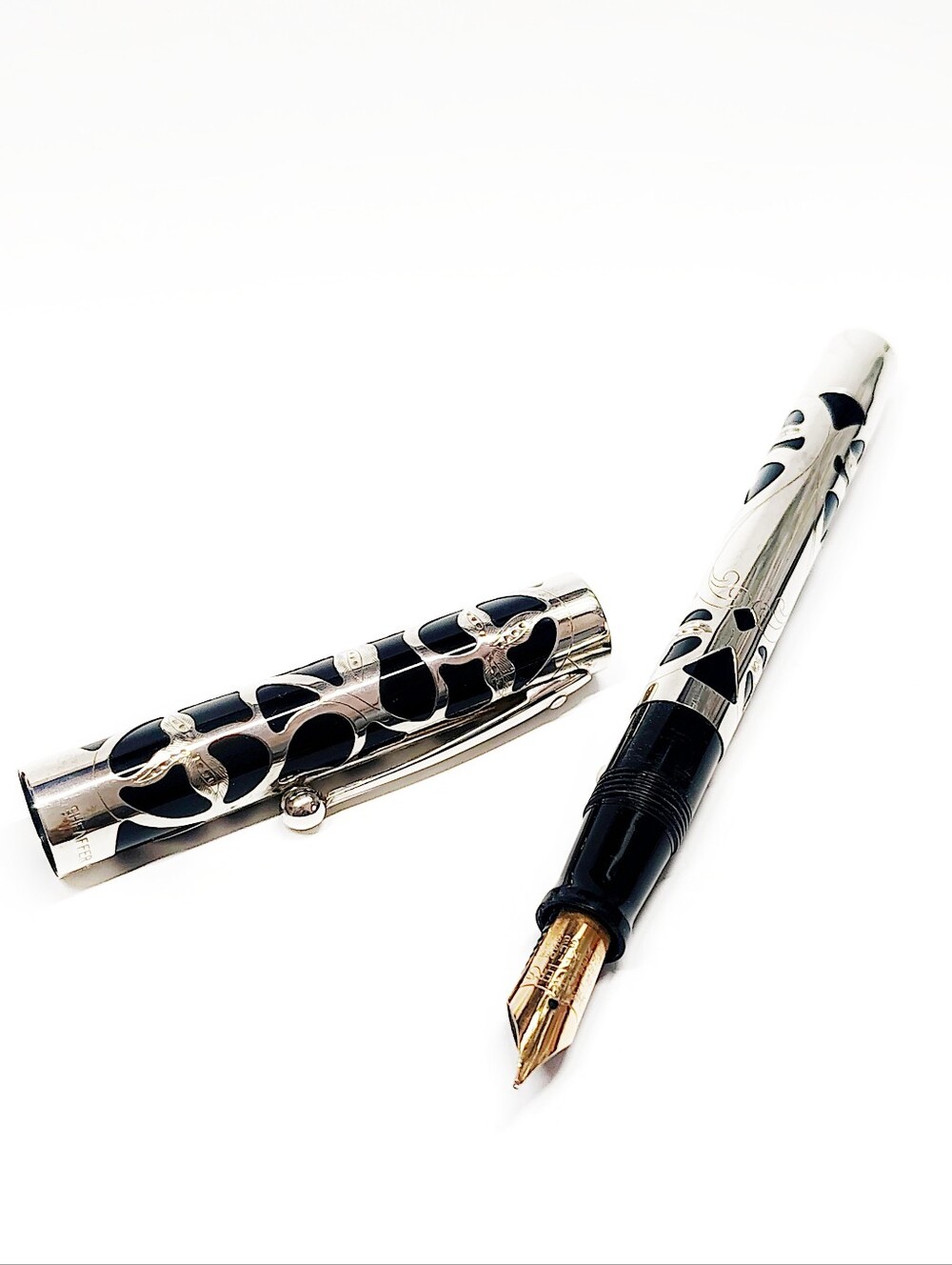 Vintage Sheaffer Nostalgia 800 Fountain Pen 925 Sterling with 14k 585 Nib